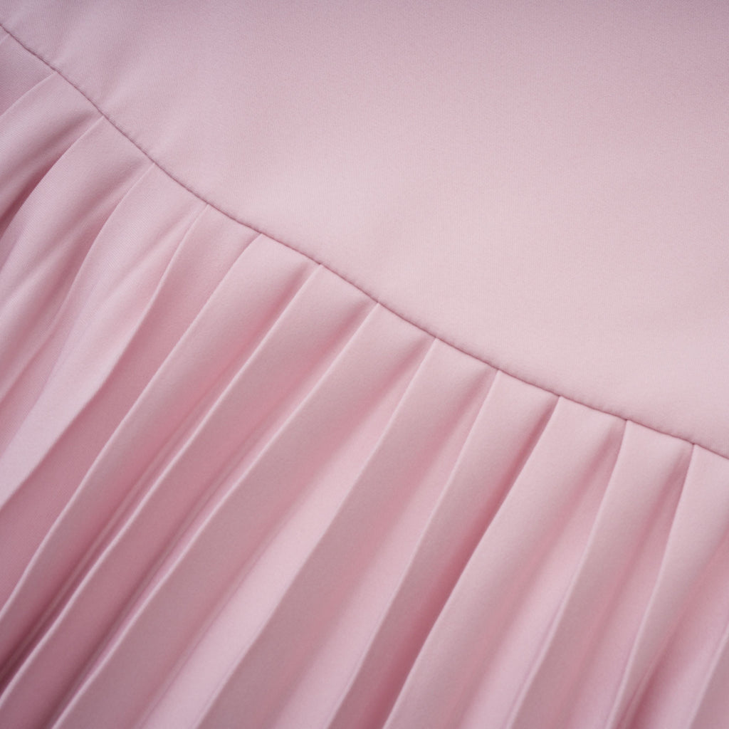 Priscille Pink Shawl & Corset Top & Pleated Skirt Set
