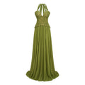 Vestido de novia Ronja Emerald con corsé y falda larga, en color verde esmeralda, con detalles elegantes y diseño sofisticado.