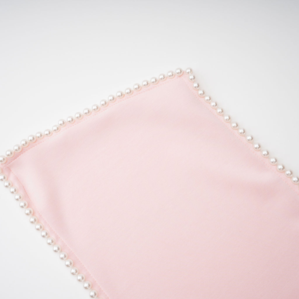 Piroska Pink Sleeveless Pearl Trim Mini Dress