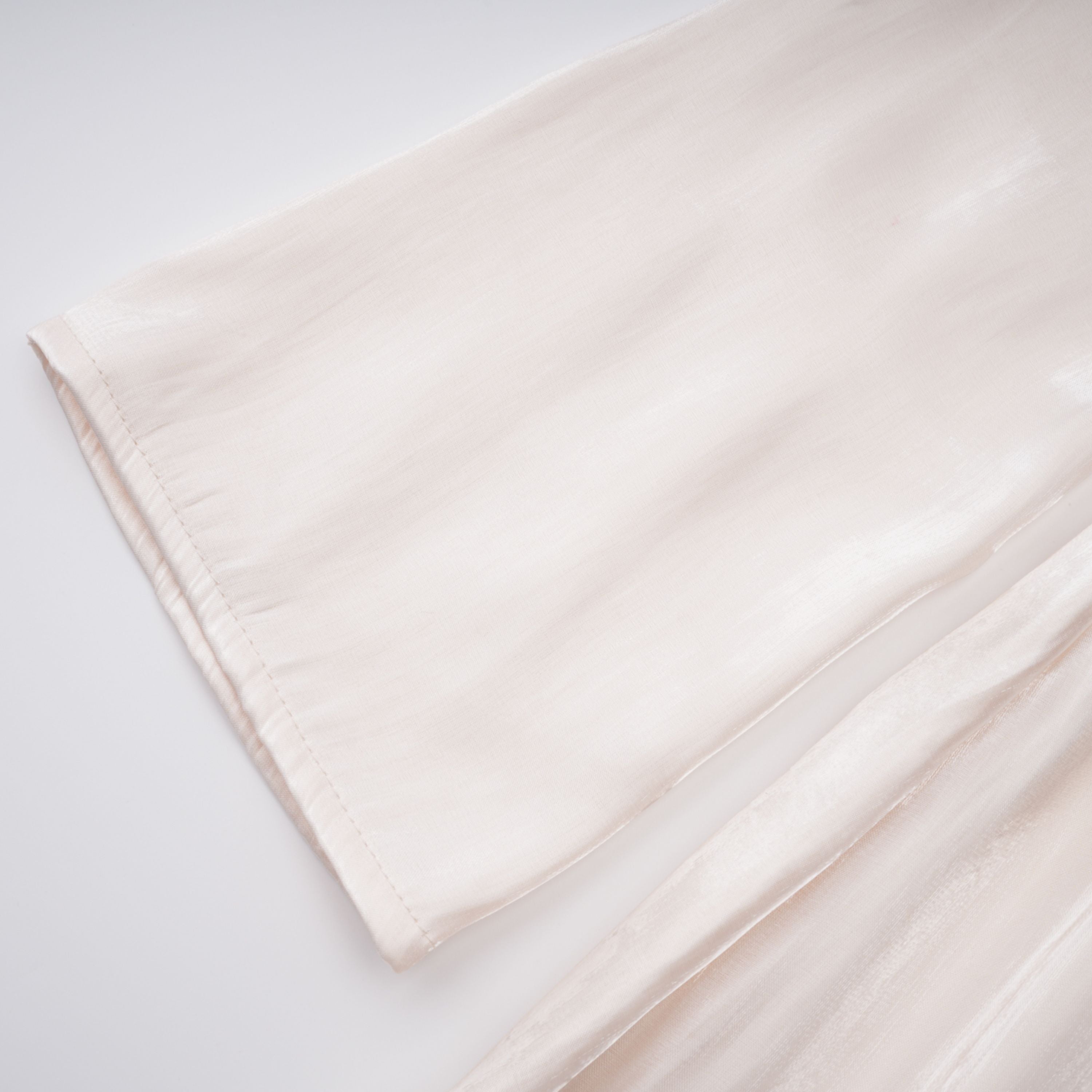 Hege Cream Glossy Ruched Cape Maxi Dress (Final Sale-US Only)