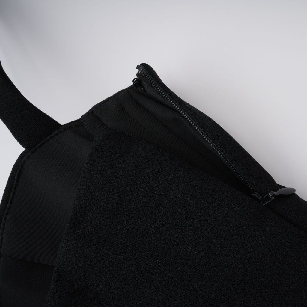 Kaelin Black Halterneck Cut Out  Maxi Dress (Final Sale-US Only)