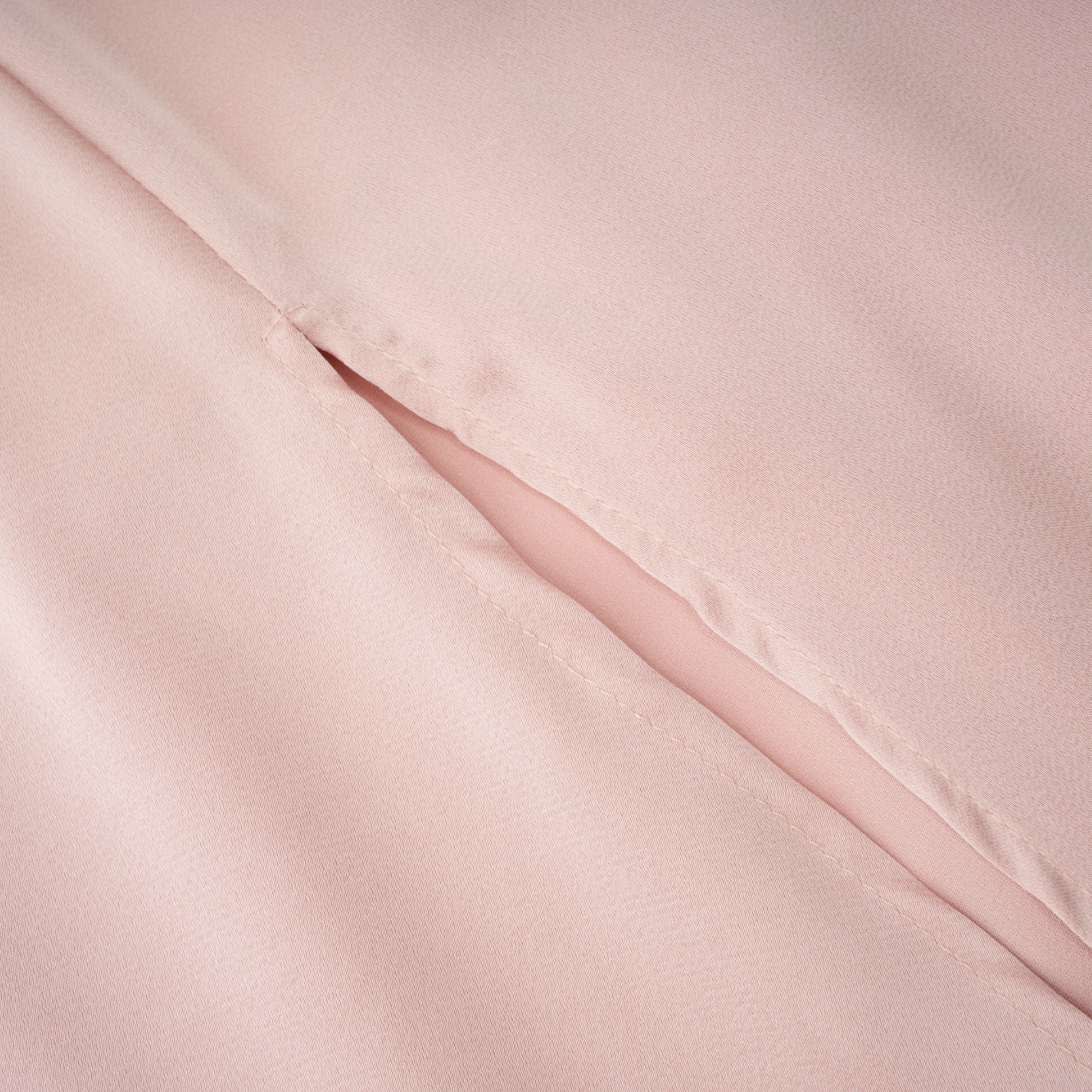Everleigh Champagne Satin Top & Skirt Set With Cape Detail