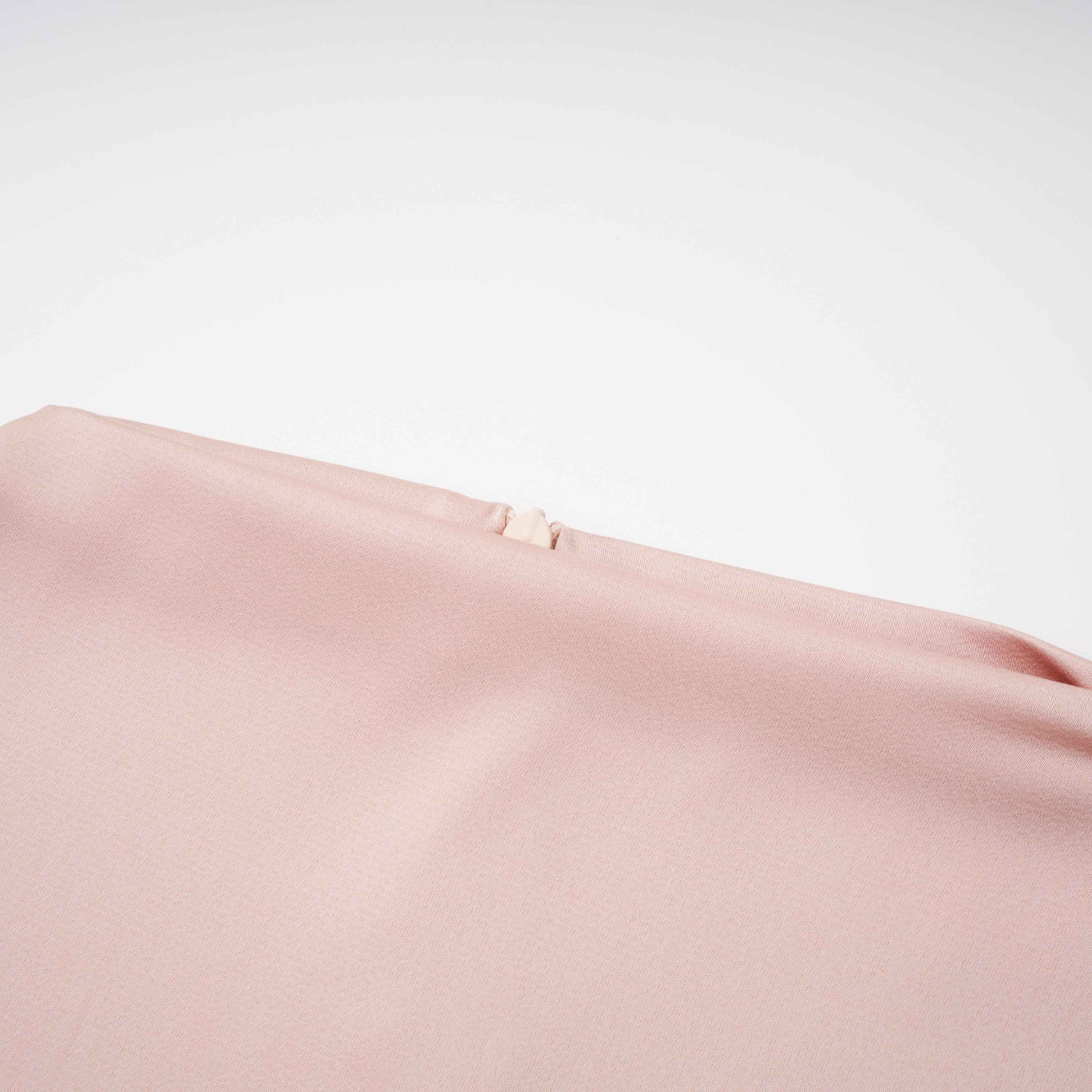 Everleigh Champagne Satin Top & Skirt Set With Cape Detail