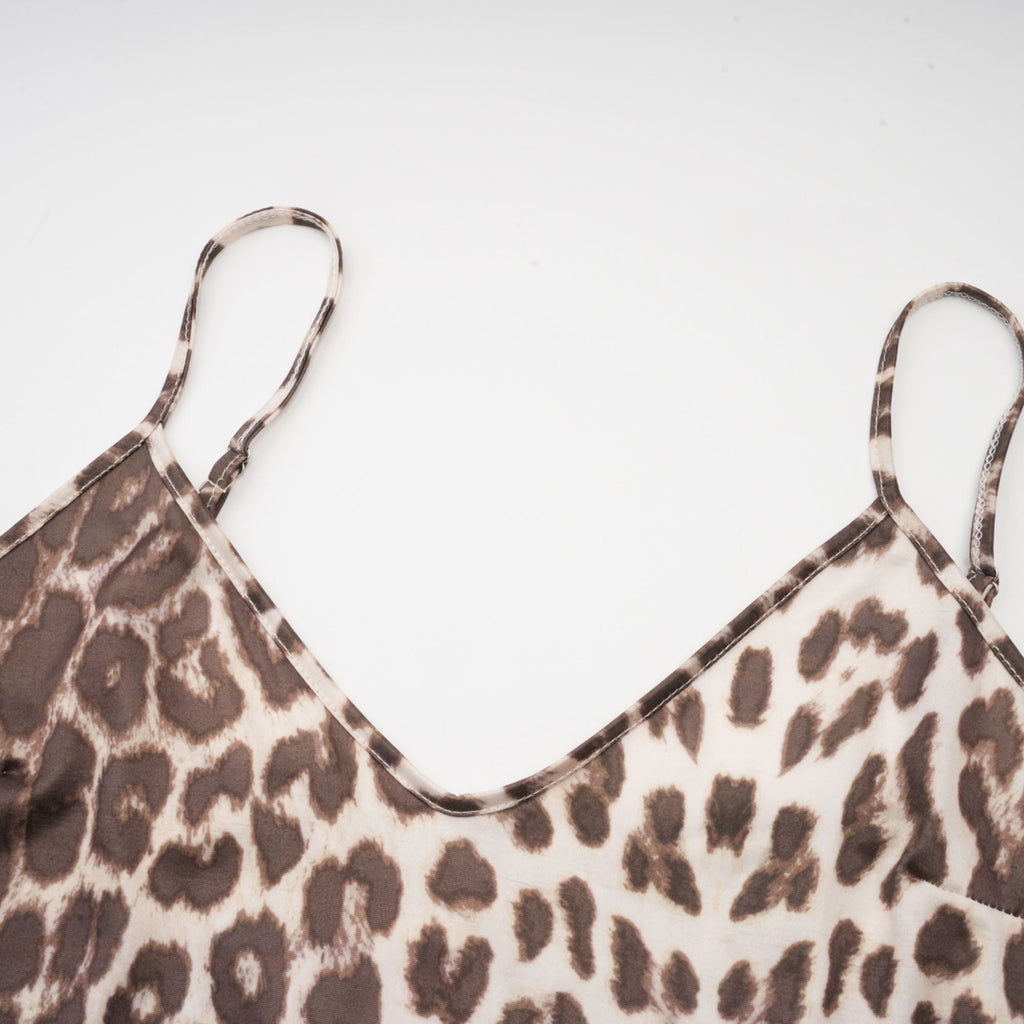 Belle leopard-print oversize-sleeved blouse (Final Sale-US Only)