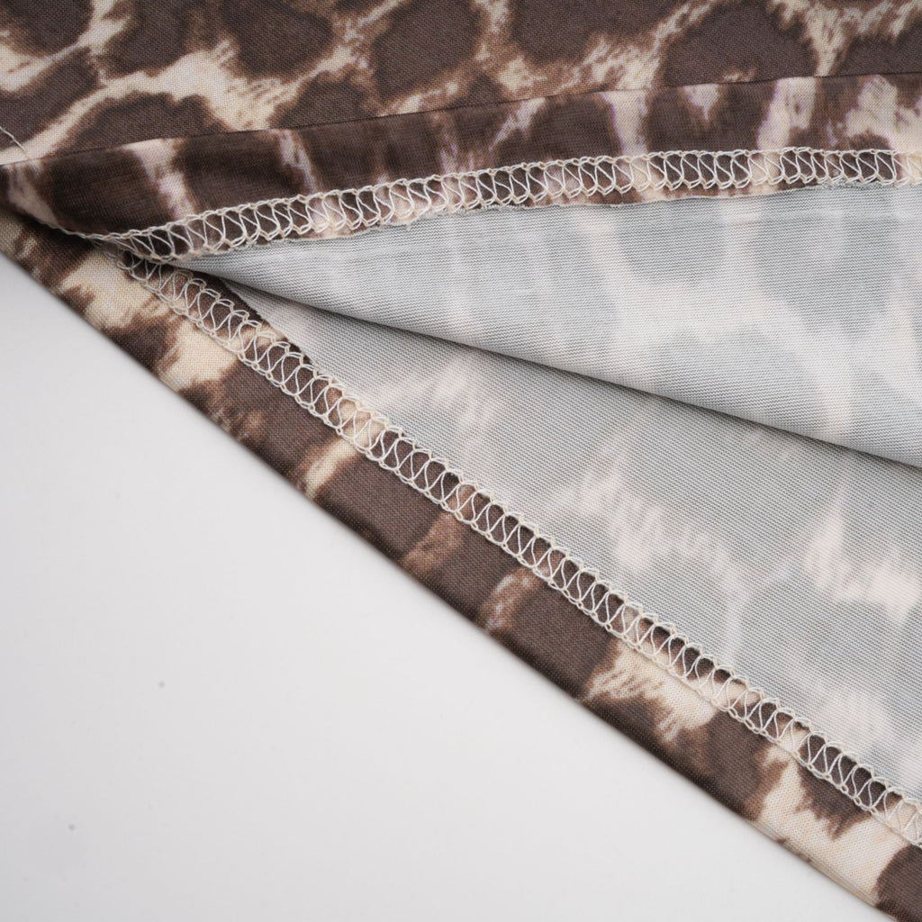 Belle leopard-print oversize-sleeved blouse (Final Sale-US Only)
