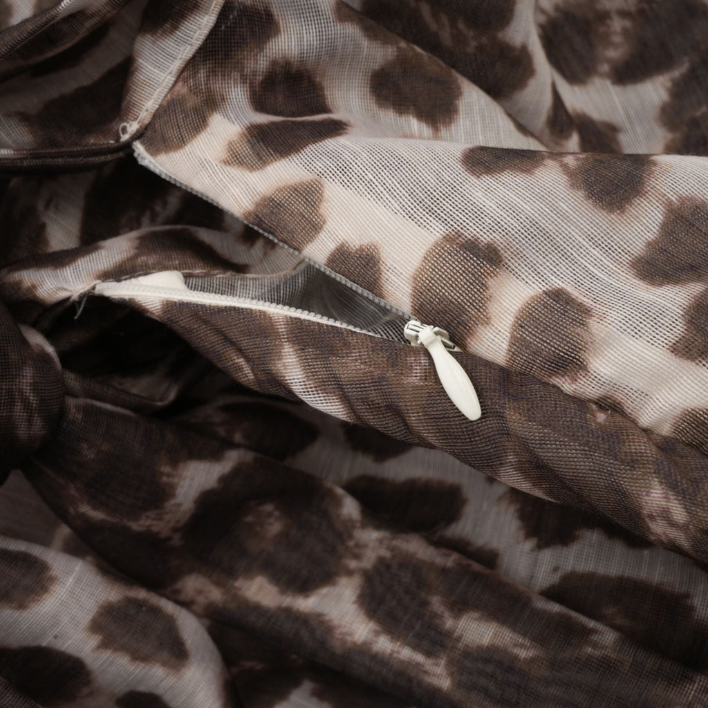 Belle leopard-print oversize-sleeved blouse (Final Sale-US Only)