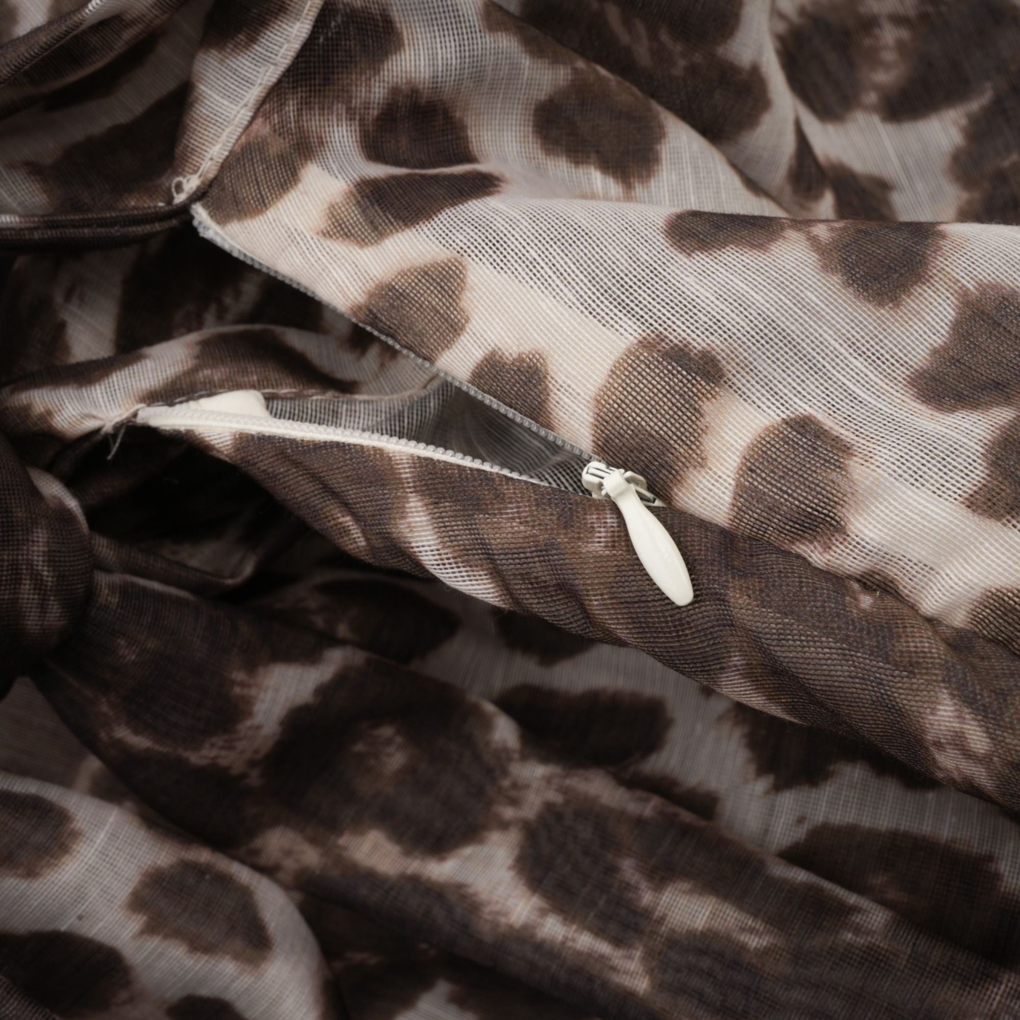 Belle leopard-print oversize-sleeved blouse (Final Sale-US Only)