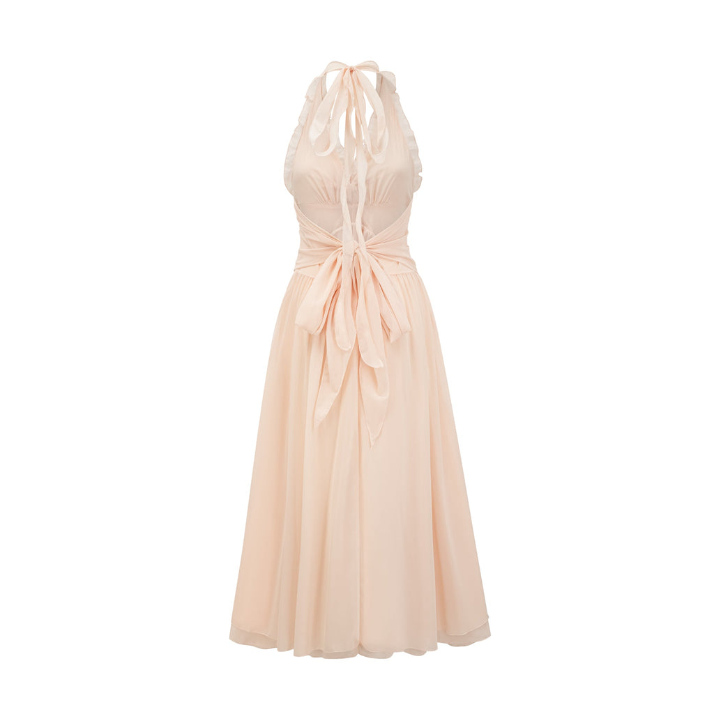 Élodie ruffled faux-flower maxi dress (Final Sale-US Only)