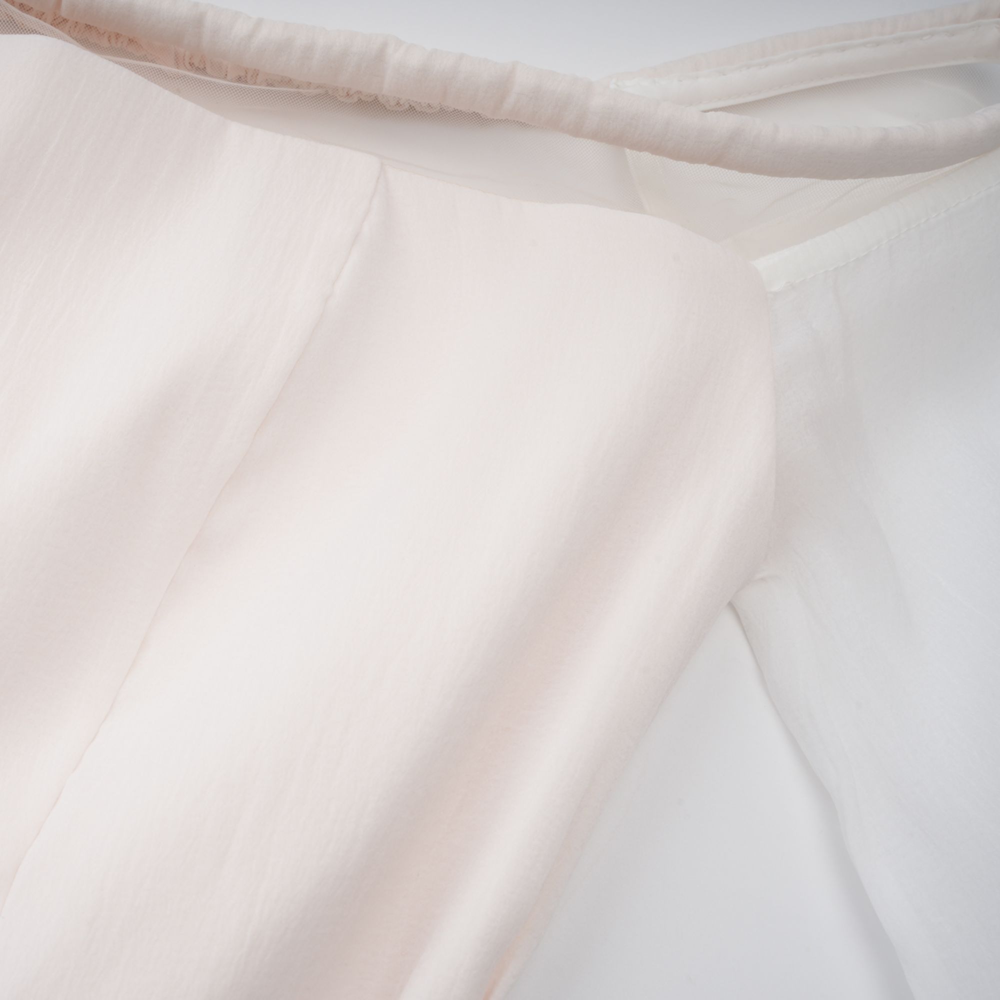Gelsomina White Gathered Crepe Midi Dress (Final Sale-US Only)