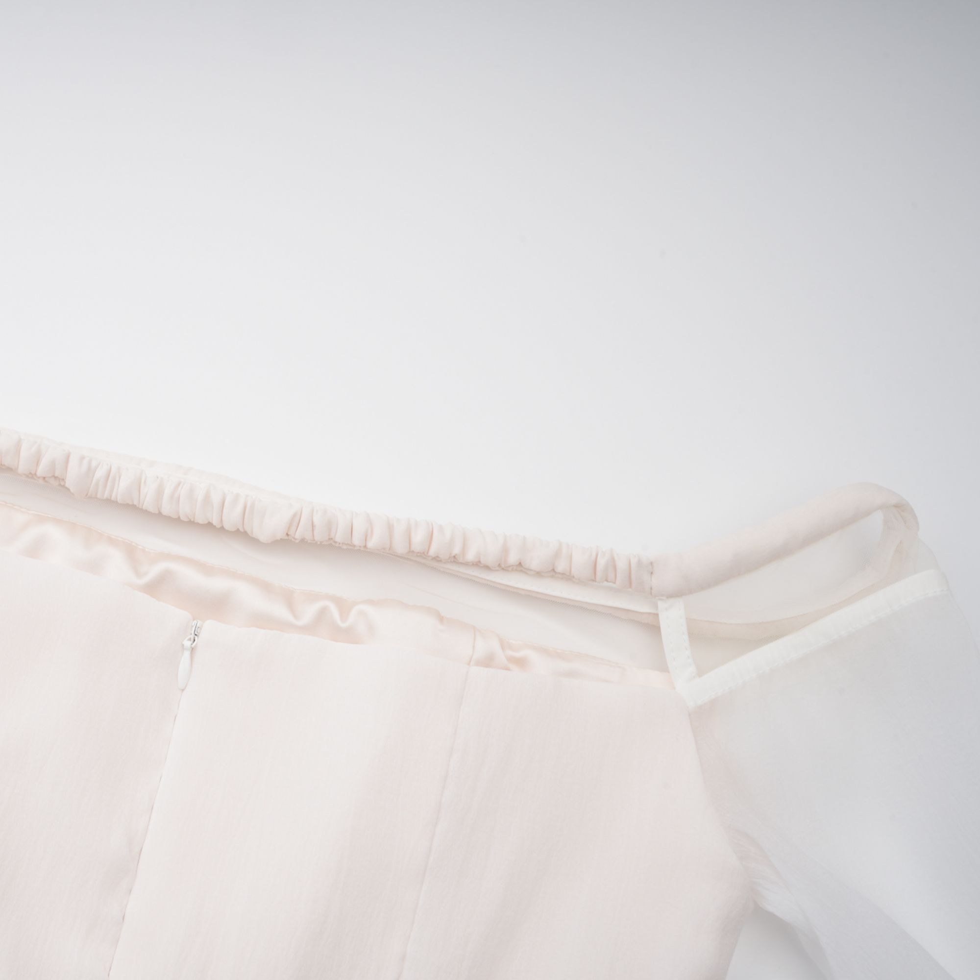 Gelsomina White Gathered Crepe Midi Dress (Final Sale-US Only)