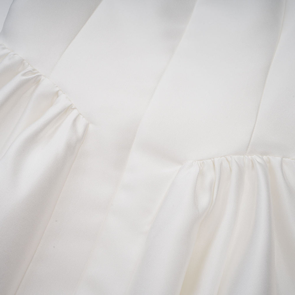 Amandine white open-back cap-sleeve midi dress (Final Sale-US Only)