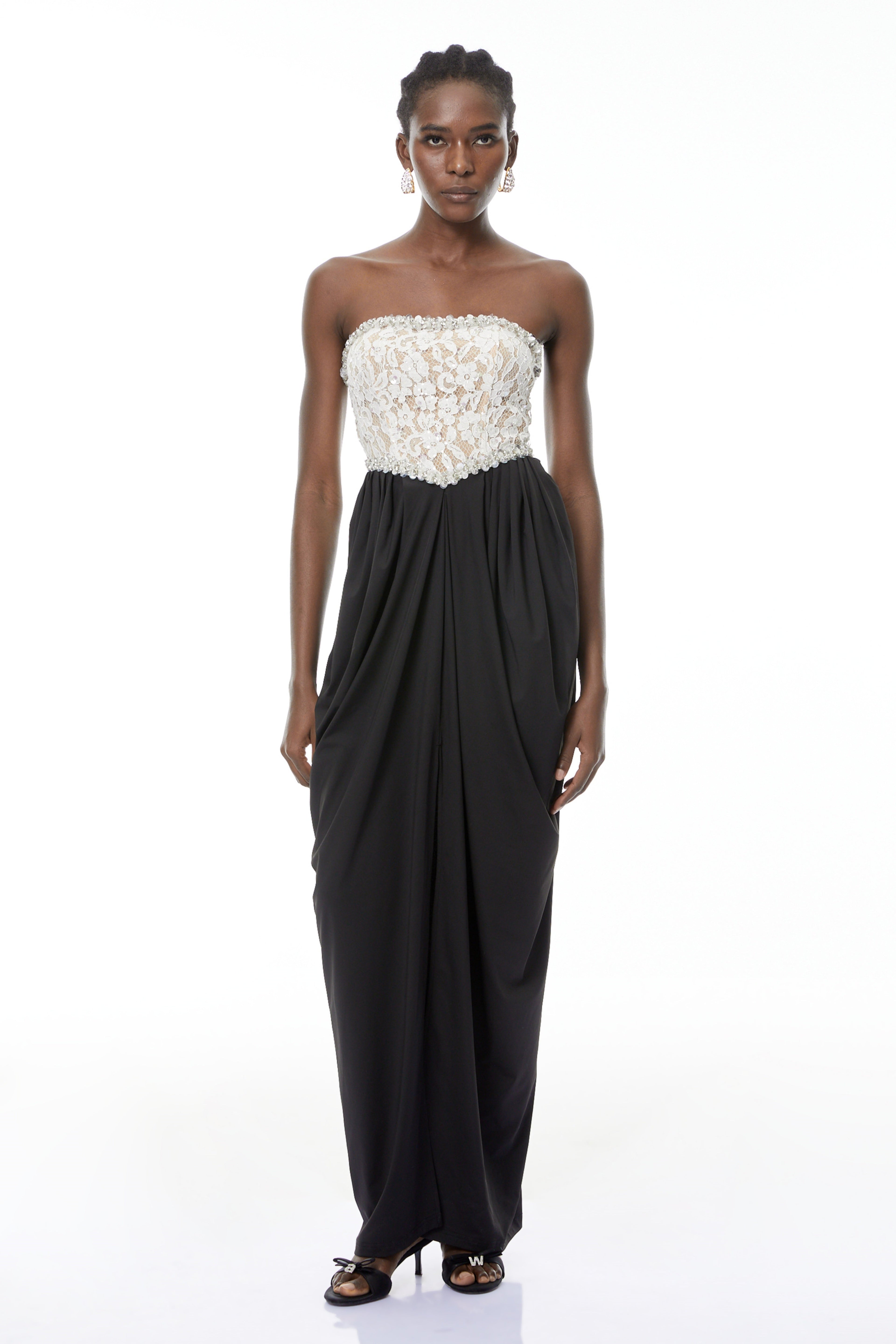 Hilla Color Block Maxi Dress