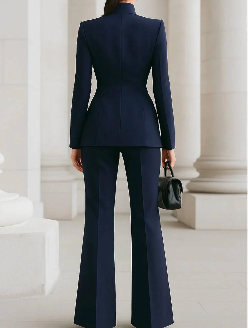 GIA | Conjunto de blazer entallado y pantalón palazzo - Angela Puerto