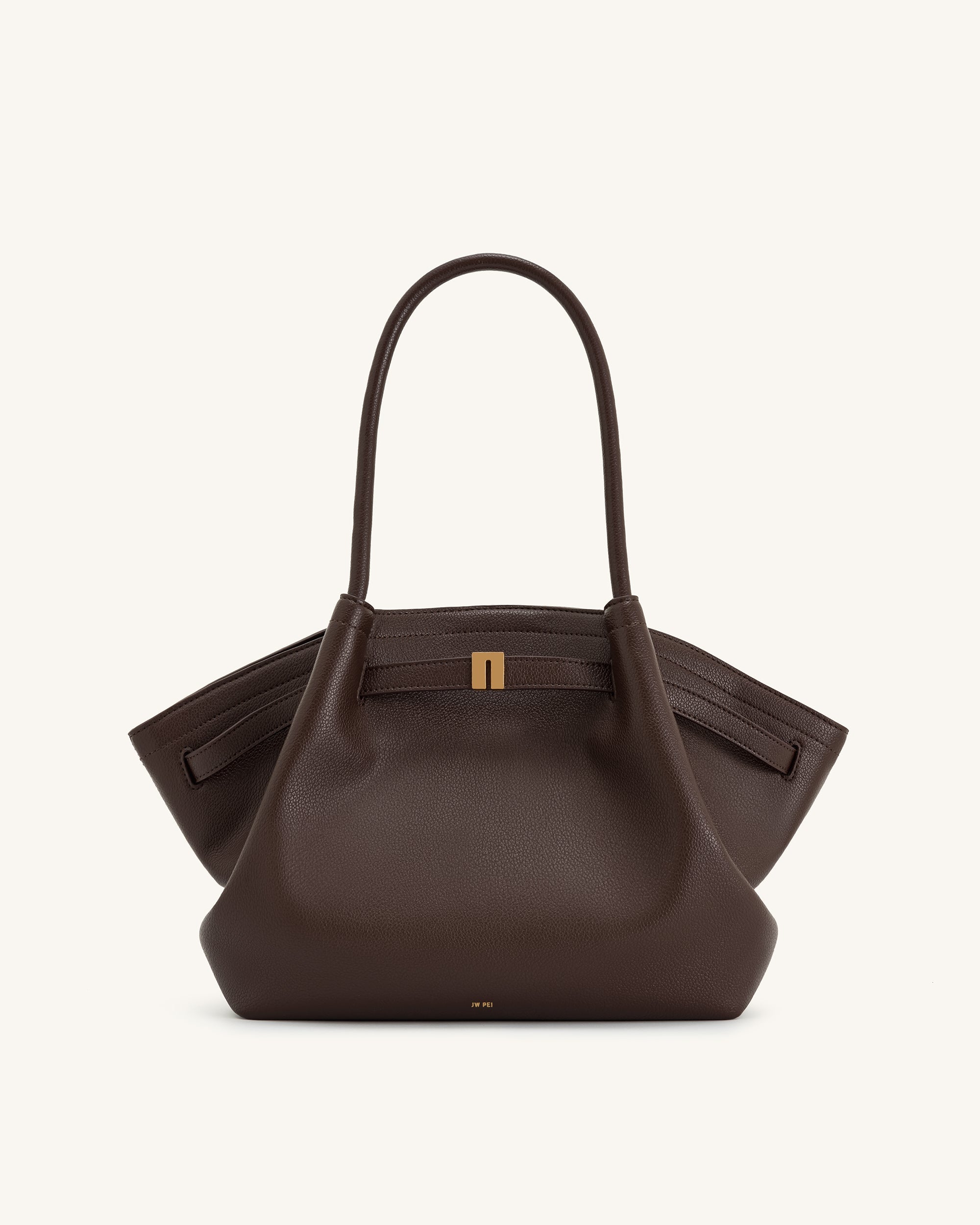 Hana Medium Tote Bag – Brown Canvas - Angela Puerto