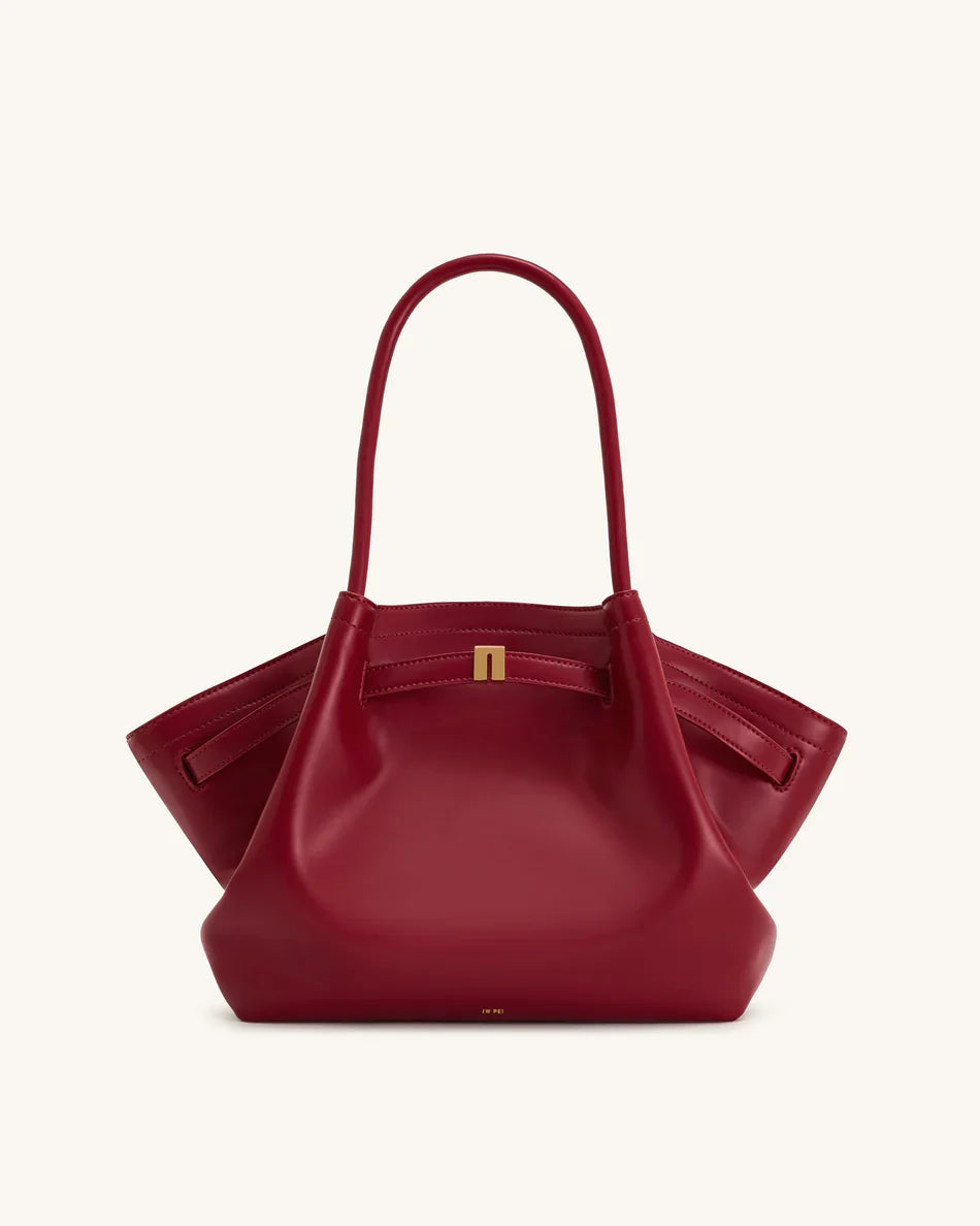 Hana Medium Tote Bag – Garnet - Angela Puerto