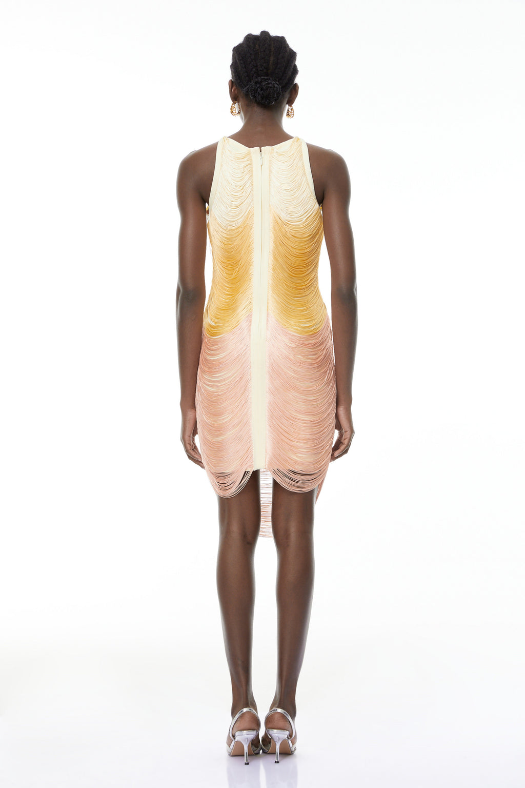 Ondine Yellow Ombre Mini Dress