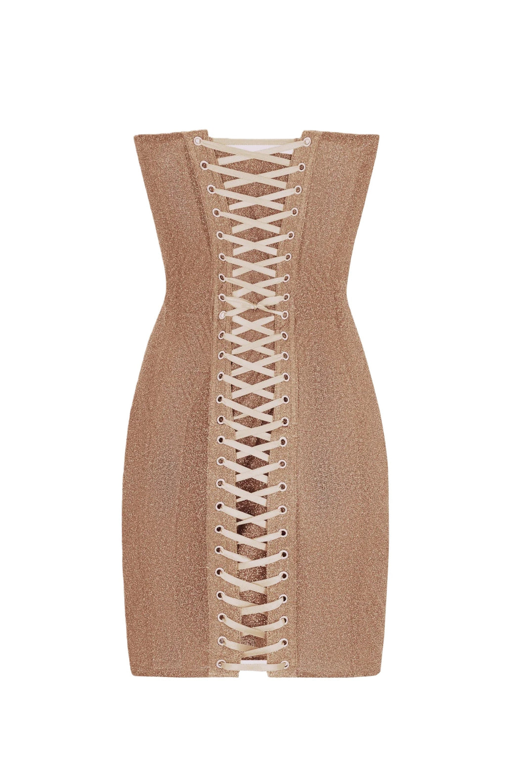 Orabelle Bronze Brilliance Drop Shiny Dress