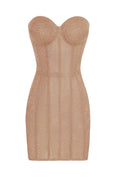 Orabelle Bronze Brilliance Drop Shiny Dress