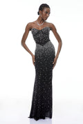 Parker Black Embellished Mermaid Maxi Dress
