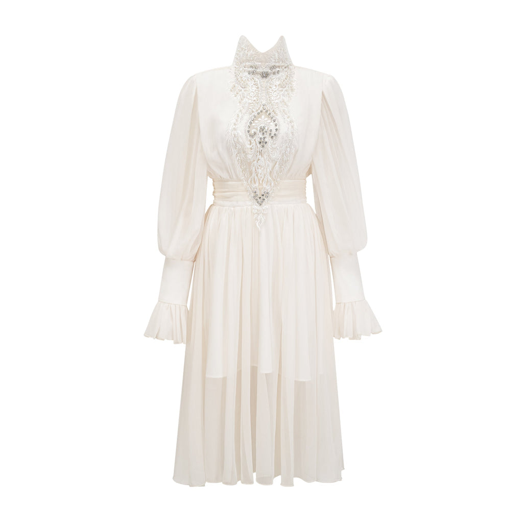 Mirage lace-detail embellished dress (Final Sale-US Only)