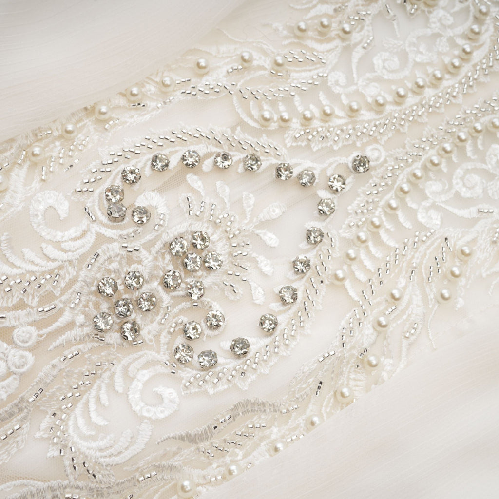 Mirage lace-detail embellished dress (Final Sale-US Only)