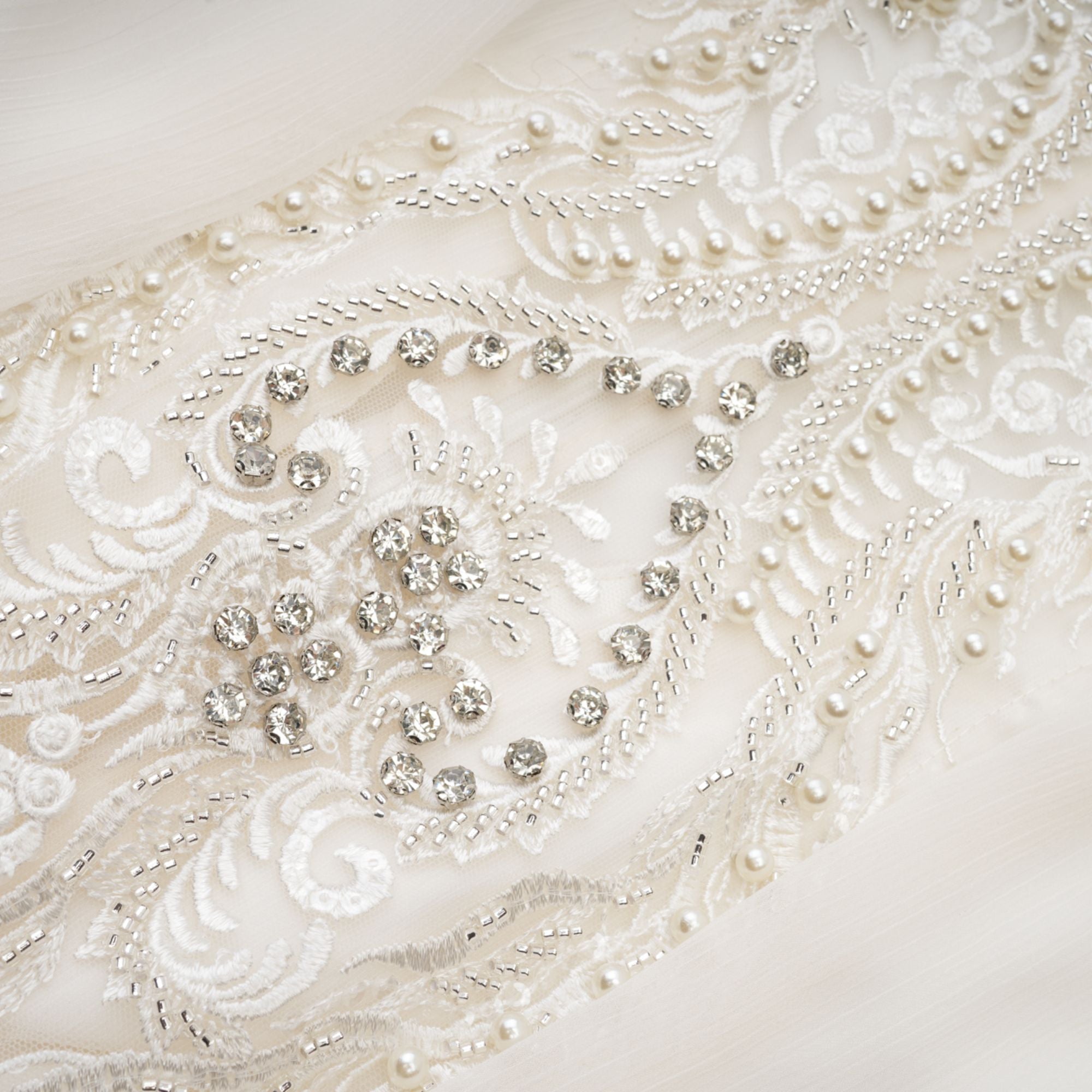 Mirage lace-detail embellished dress (Final Sale-US Only)