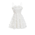 Apolline white faux-flower mini dress (Final Sale-US Only)