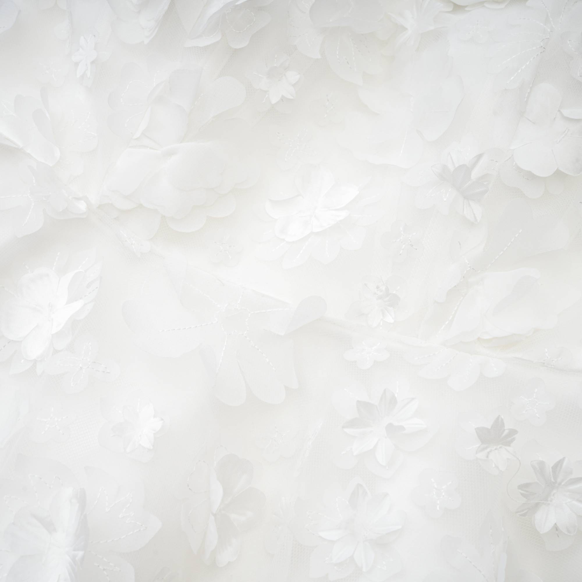 Apolline white faux-flower mini dress (Final Sale-US Only)