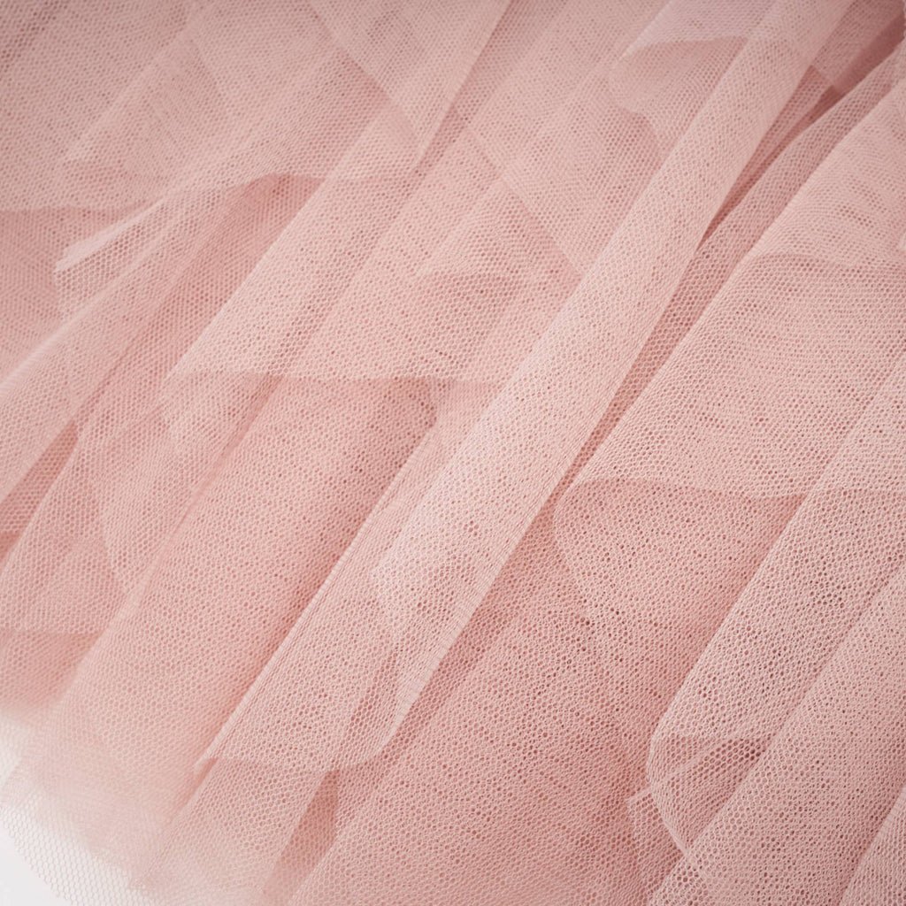 Vestido largo Eilís rosa con bustier de malla, ajuste ceñido y estilo elegante para ocasiones especiales.