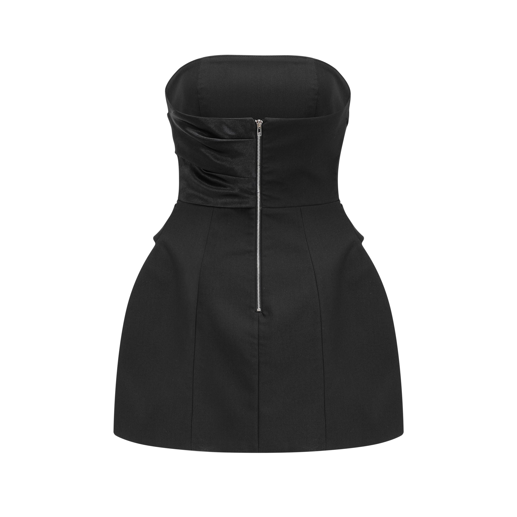 Mealla black crystal-button flared mini dress (Final Sale-US Only)