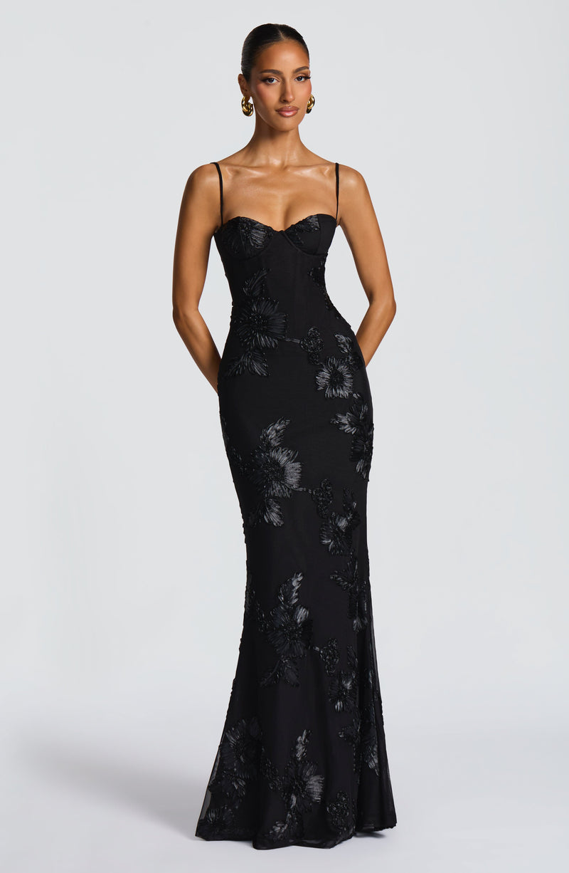 IMARA | Vestido Largo Satin Elegance - Angela Puerto