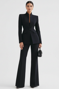 GIA | Conjunto de blazer entallado y pantalón palazzo - Angela Puerto