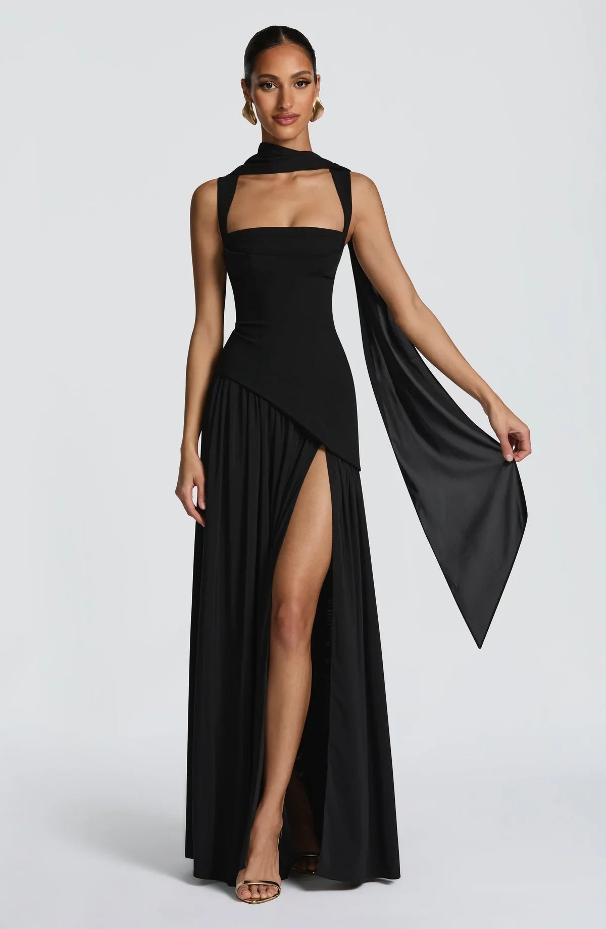 ZAFIRA | Vestido Largo Lacado - Angela Puerto